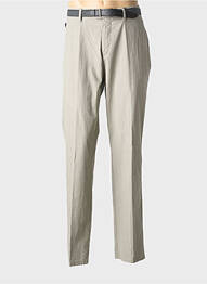 Pantalon droit tissage popeline taille normale gris GS CLUB homme