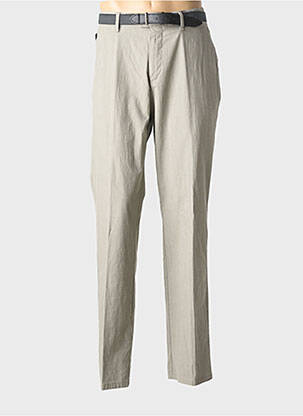 Pantalon droit tissage popeline taille normale gris GS CLUB homme