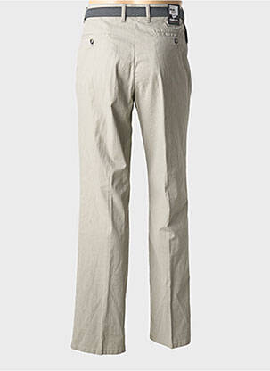 Pantalon droit tissage popeline taille normale gris GS CLUB homme