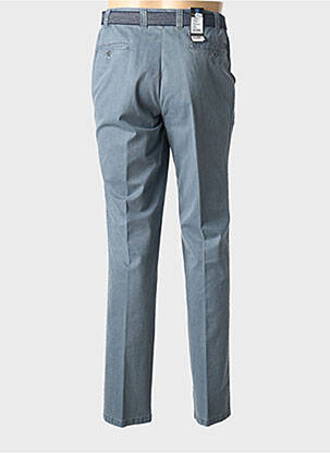 Pantalon slim tissage chiné taille normale bleu LUIGI MORINI homme