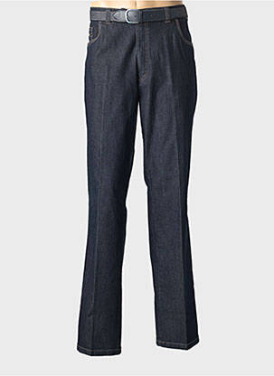 Jeans coupe droite stretch taille normale bleu LUIGI MORINI homme