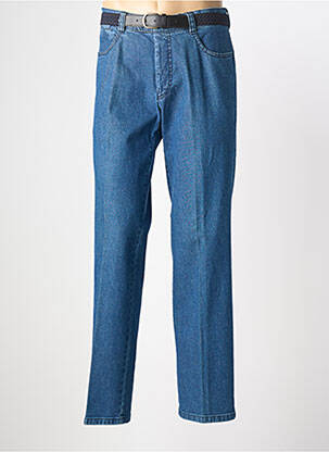 Jeans coupe droite stretch taille normale bleu MODEXAL homme