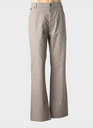 Jeans coupe droite fermeture zippée sous rabat boutonné taille normale marron WRANGER homme