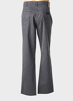 Jeans coupe droite fermeture zippée sous rabat boutonné taille normale gris WRANGER homme