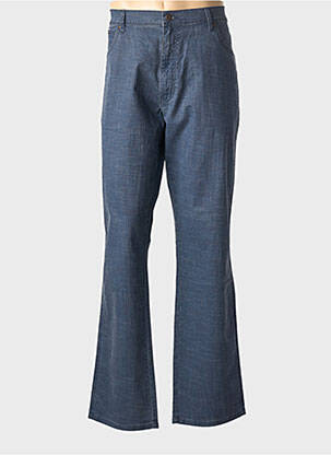 Jeans coupe droite fermeture zippée sous rabat boutonné taille normale bleu WRANGLER homme