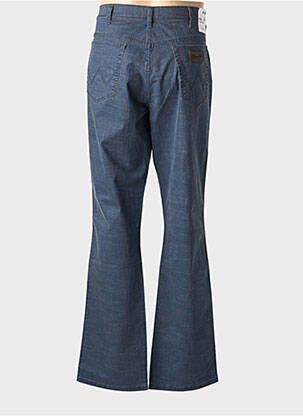 Jeans coupe droite fermeture zippée sous rabat boutonné taille normale bleu WRANGLER homme