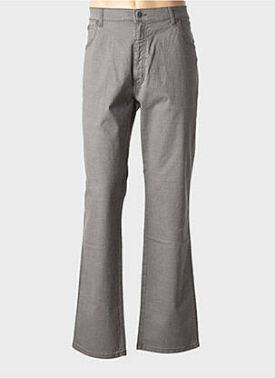 Jeans coupe droite fermeture zippée sous rabat boutonné taille normale gris WRANGLER homme