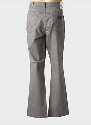 Jeans coupe droite fermeture zippée sous rabat boutonné taille normale gris WRANGLER homme