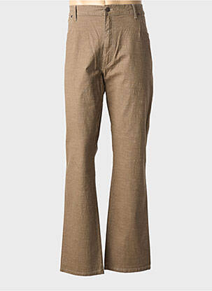 Jeans coupe droite marron WRANGLER homme