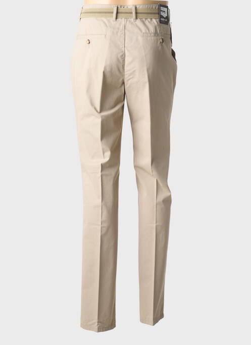 Pantalon chino tissage popeline taille normale beige GS CLUB homme