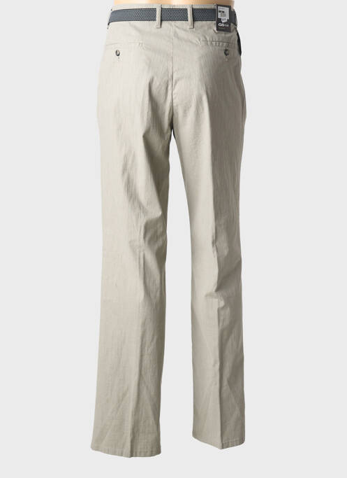 Pantalon droit tissage popeline taille normale gris GS CLUB homme