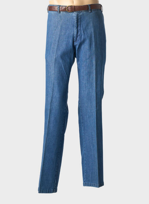 Jeans coupe droite stretch taille basse bleu MODEXAL homme