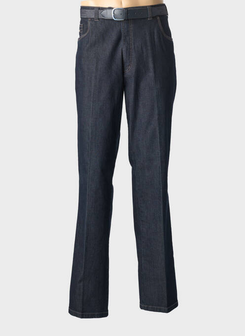 Jeans coupe droite stretch taille normale bleu LUIGI MORINI homme