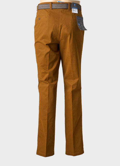 Pantalon chino stretch taille normale jaune LUIGI MORINI homme