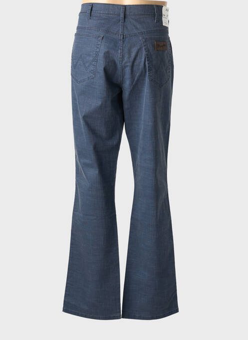 Jeans coupe droite fermeture zippée sous rabat boutonné taille normale bleu WRANGLER homme