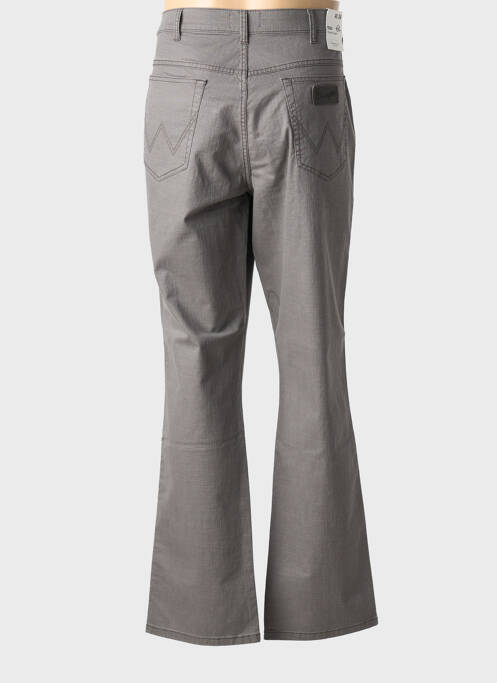 Jeans coupe droite fermeture zippée sous rabat boutonné taille normale gris WRANGLER homme