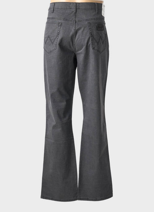 Jeans coupe droite fermeture zippée sous rabat boutonné taille normale gris WRANGLER homme