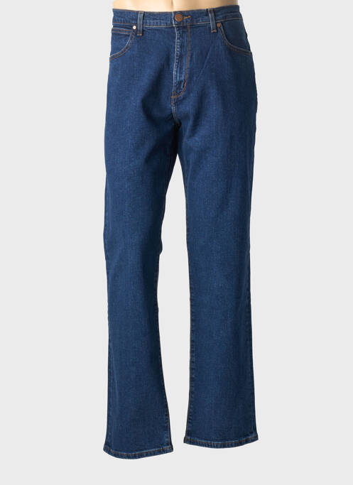 Jeans coupe droite stretch taille normale bleu WRANGLER homme