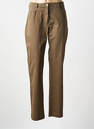 Pantalon droit stretch taille normale vert ARMOR LUX femme