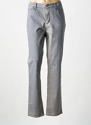 Jeans coupe droite stretch taille normale gris GEVANA femme