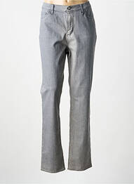 Jeans coupe droite stretch taille normale gris GEVANA femme