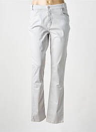 Pantalon droit stretch taille normale gris TBS femme