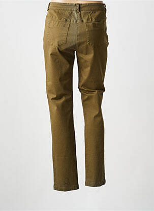 Pantalon droit stretch taille normale vert AGATHE & LOUISE femme