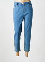 Pantacourt coupe droite taille normale bleu AGATHE & LOUISE femme