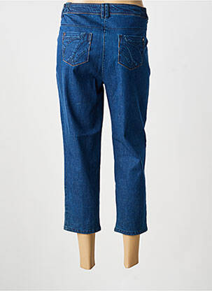 Pantacourt stretch taille normale bleu JAC JAC femme