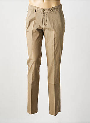 Pantalon chino stretch taille normale marron GS CLUB homme