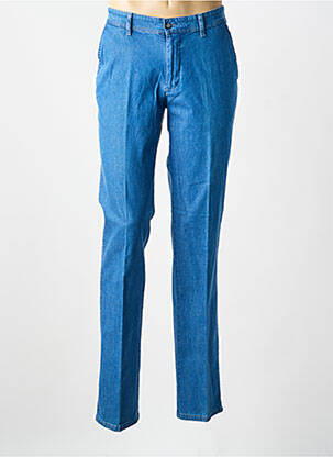Pantalon chino stretch taille normale bleu GS CLUB homme