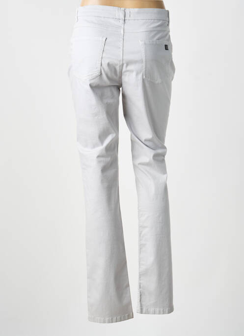 Pantalon droit stretch taille normale gris TBS femme
