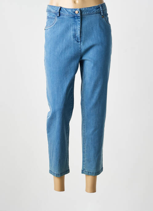 Pantacourt coupe droite taille normale bleu AGATHE & LOUISE femme