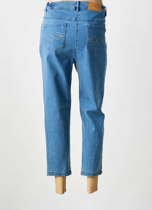 Pantacourt coupe droite taille normale bleu AGATHE & LOUISE femme