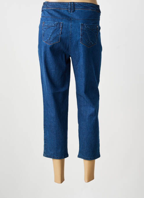 Pantacourt stretch taille normale bleu JAC JAC femme