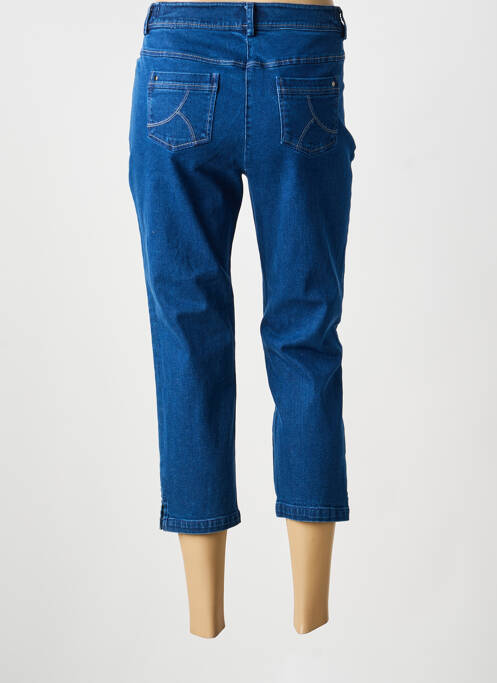 Pantacourt coupe droite taille normale bleu AGATHE & LOUISE femme