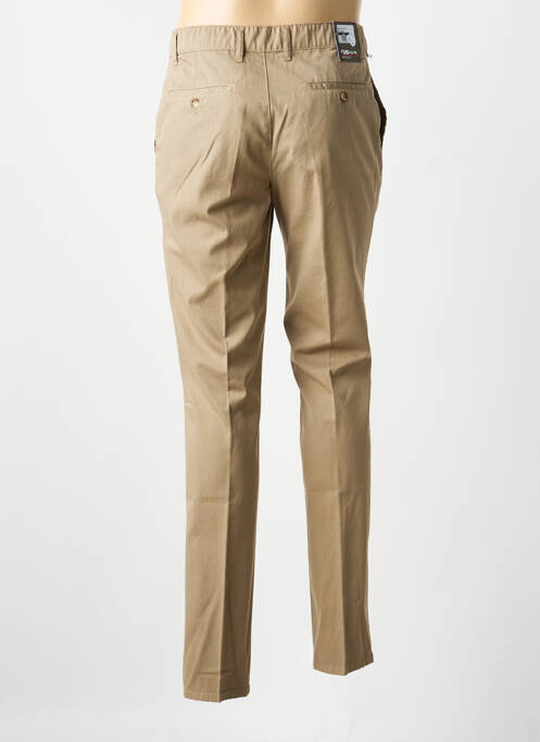 Pantalon chino stretch taille normale marron GS CLUB homme