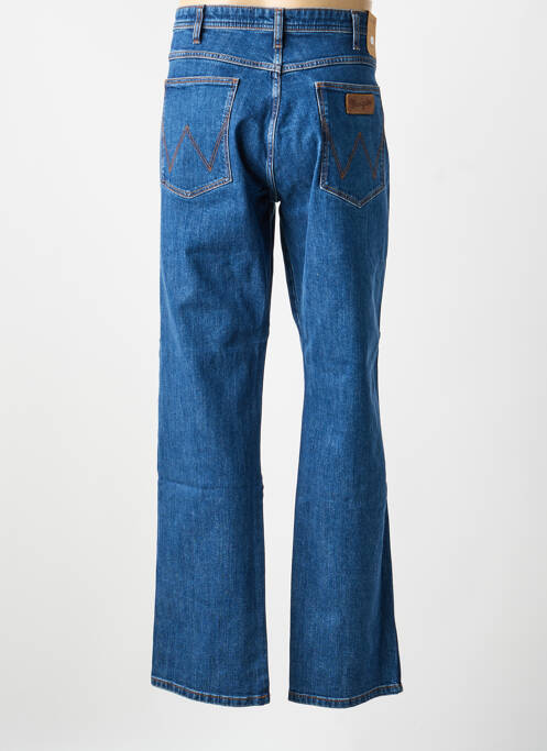 Jeans coupe droite stretch taille normale bleu WRANGLER homme