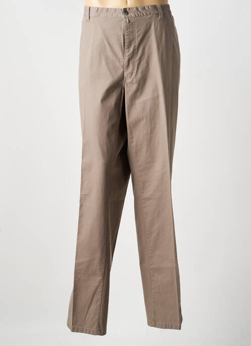 Pantalon chino marron LUIGI MORINI homme