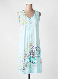 Chemise de nuit sérigraphie bleu EGATEX femme