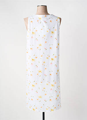 Chemise de nuit imprimé fleurs blanc EGATEX femme