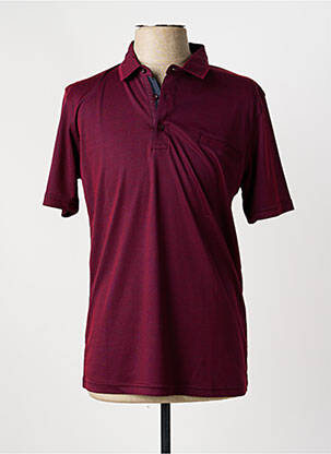 Polo tissage jersey manches courtes violet CAP 10 TEN homme