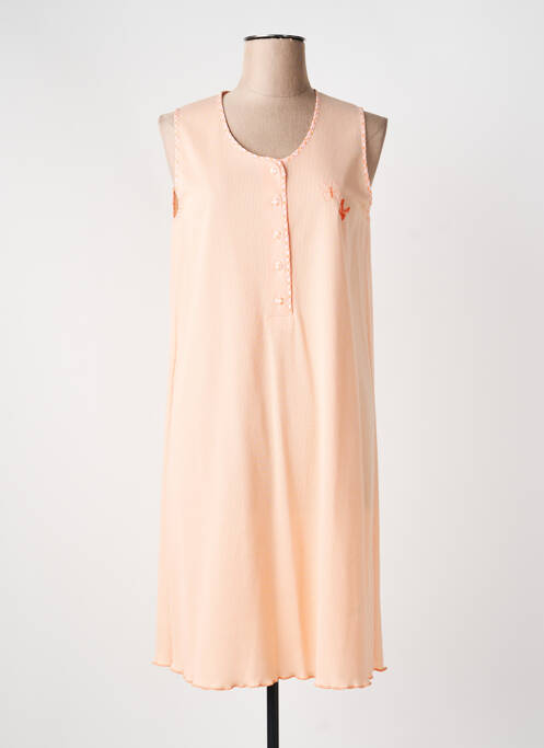 Chemise de nuit stretch orange EGATEX femme