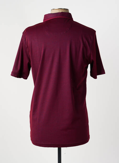 Polo tissage jersey manches courtes violet CAP 10 TEN homme