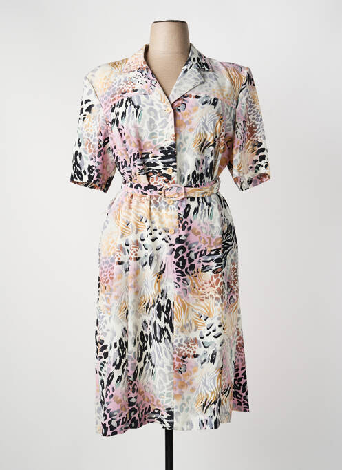 Robe mi-longue beige GEVANA femme