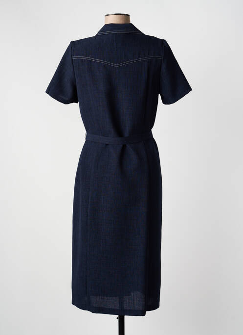 Robe mi-longue bleu GEVANA femme