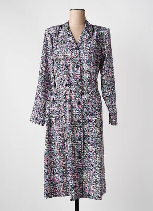 Robe mi-longue bleu GEVANA femme