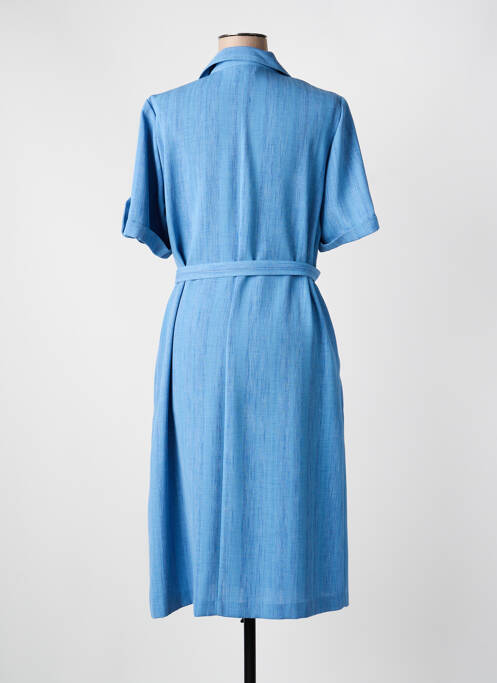 Robe mi-longue bleu GEVANA femme