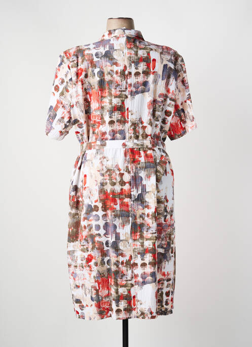 Robe mi-longue orange GEVANA femme