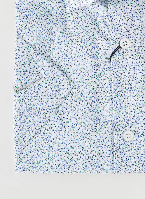 Chemise manches courtes imprimé fantaisie blanc BELLONI homme